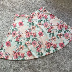 Long Floral Skirt